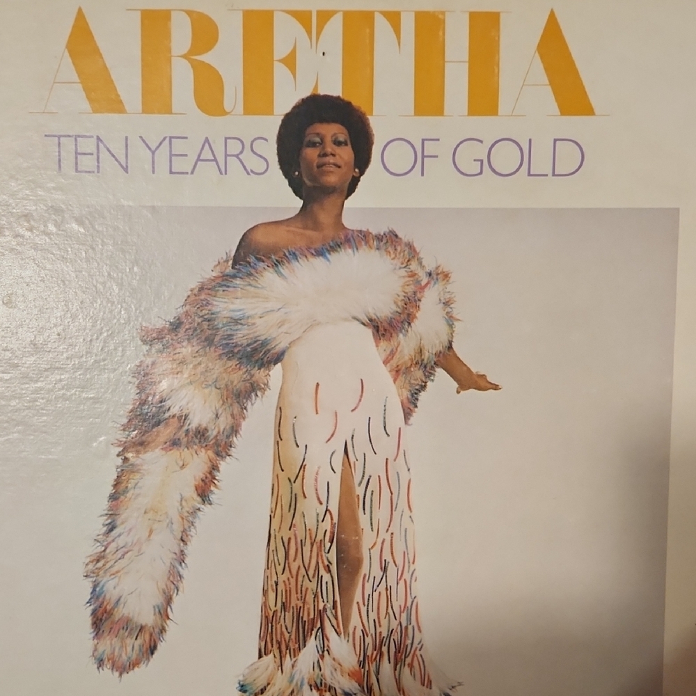 Aretha Franklin Ten Years of Gold record